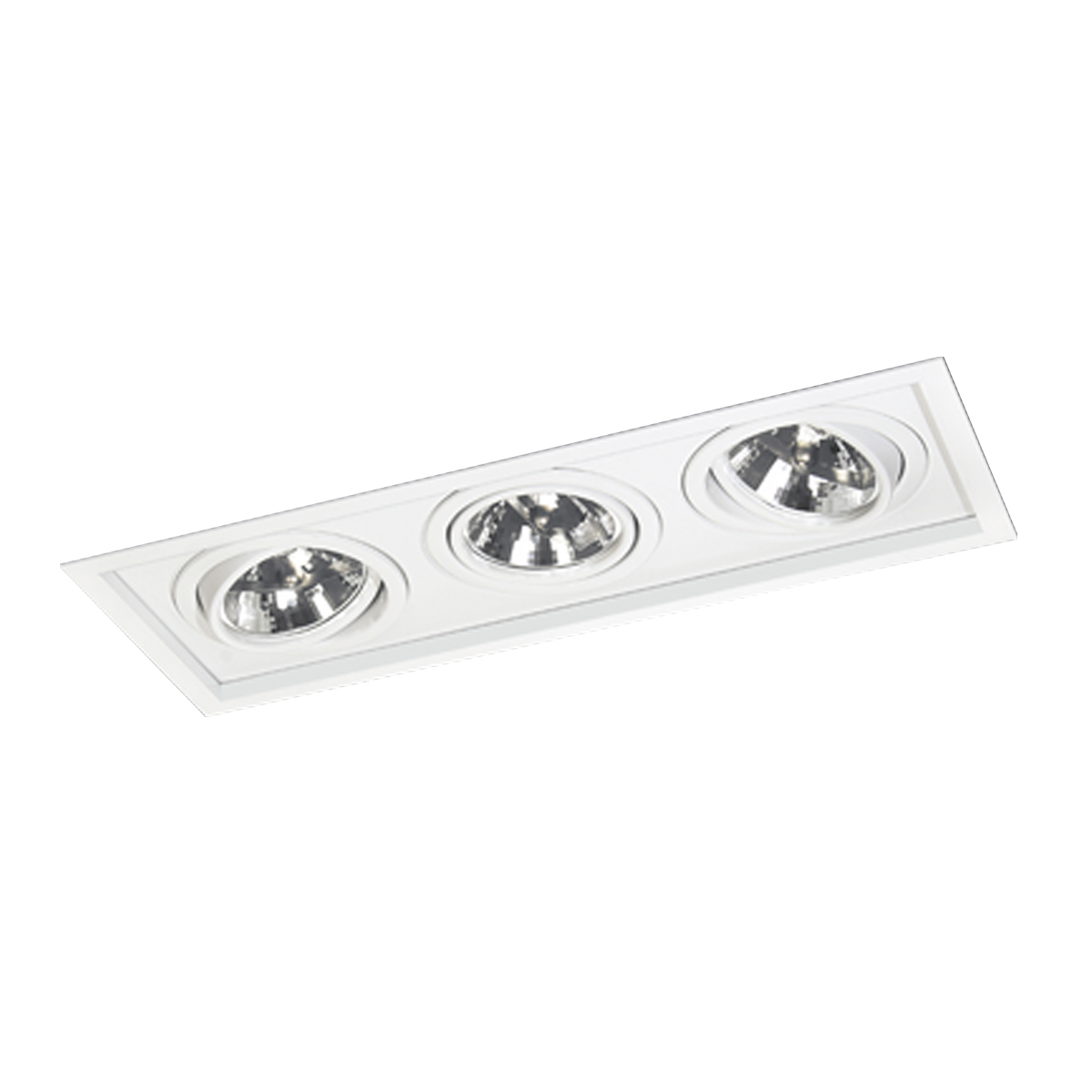 Luminária Embutir Tripla Led AR111 - 1015/3