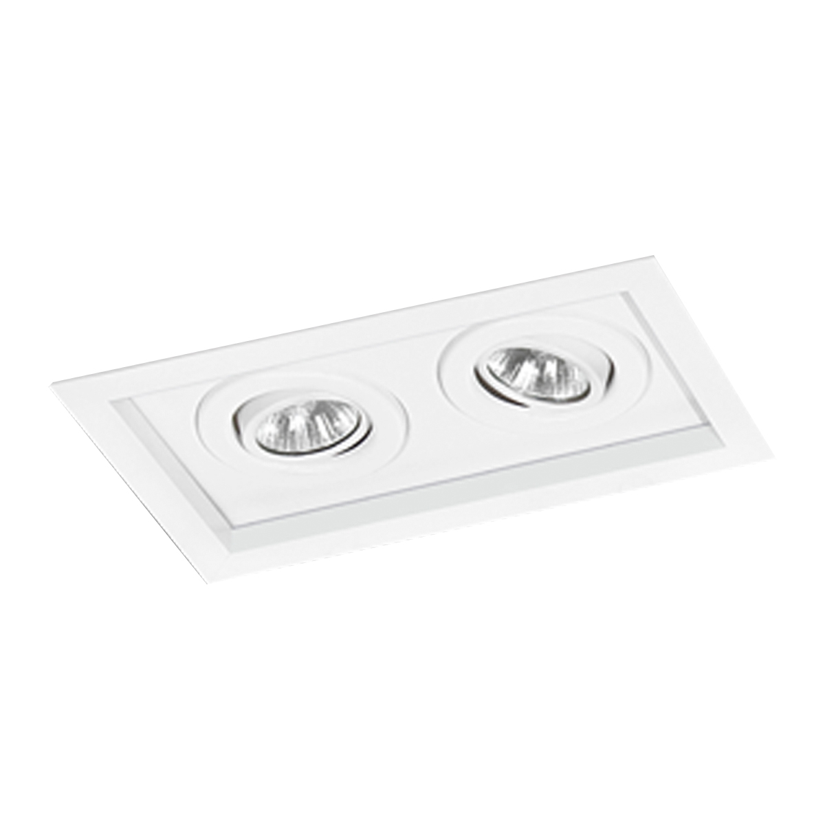 Luminária Embutir Dupla Led Dicróica MR16 - 1016/2