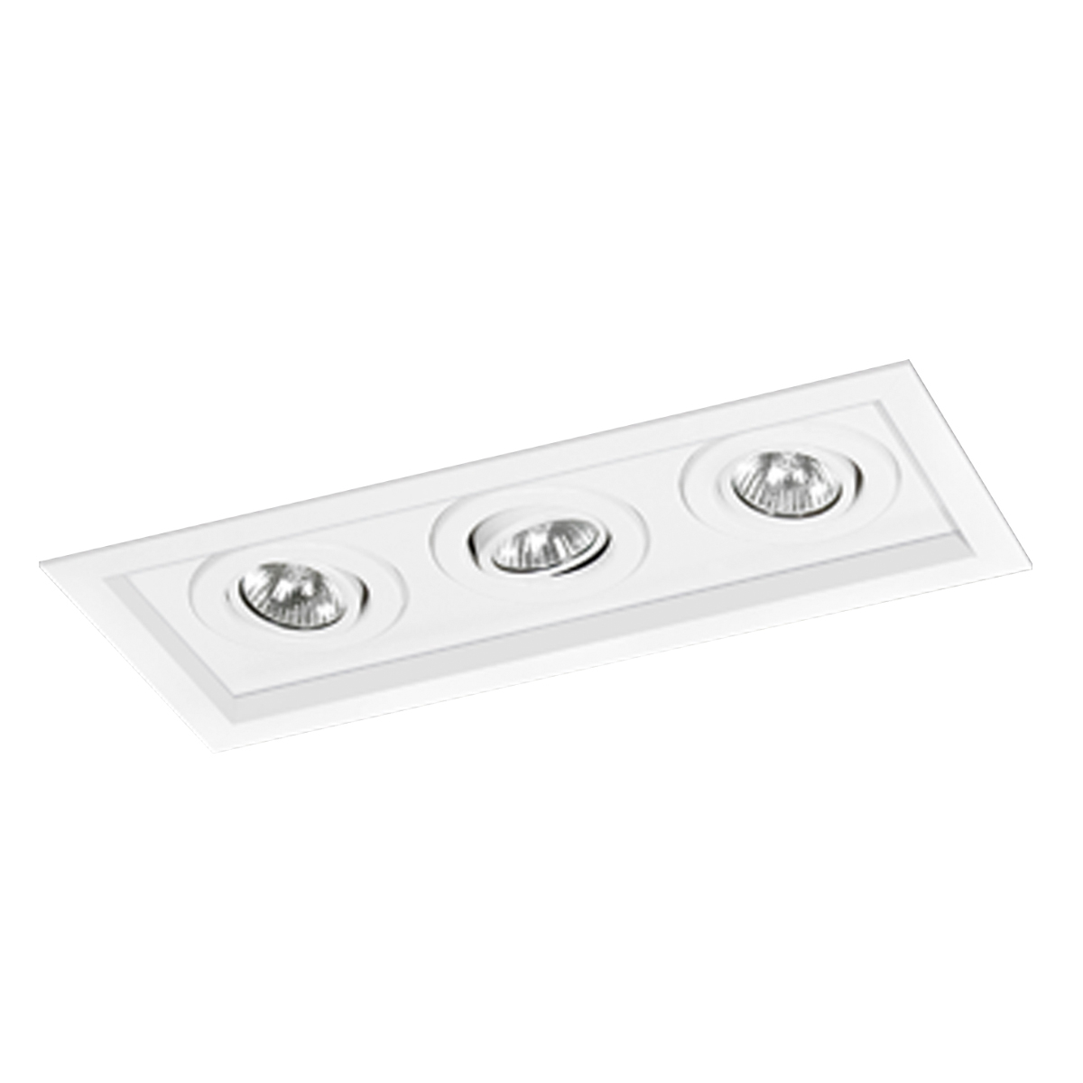 Luminária Embutir Tripla Led Dicróica MR16 - 1016/3